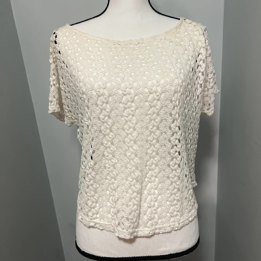 Sans Souci top size M white/beige